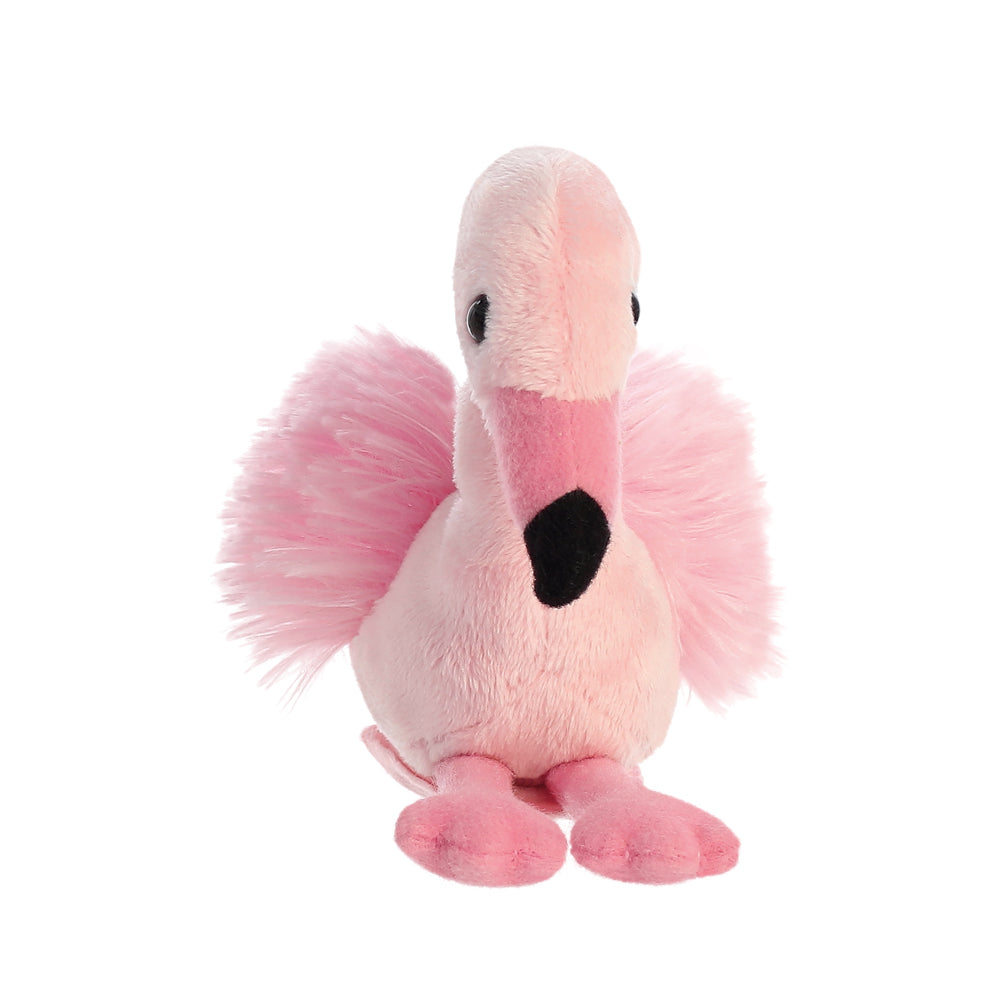 Fay Flamingo Shoulderkins 16cm - Magnetic Shoulder Companion Plush toy - Aurora World LTD