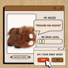 Spudsters Hudson Horse 24cm Soft Toy - Charming Potato-Shaped Plush - Collectable Soft Toy by Aurora World LTD