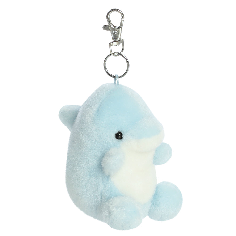 Palm Pals Clicks Dolphin Clip-On 10cm Soft Toy - Aurora World LTD - Perfect for gifting or collecting