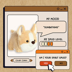Spudsters Colby Corgi Dog 24cm Soft Toy - Charming Potato-Shaped Plush - Collectable Soft Toy from Aurora World LTD