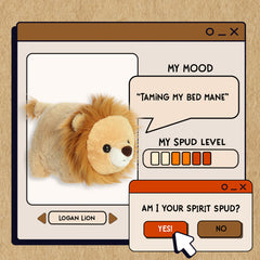 Spudsters Logan Lion 24cm Soft Toy - Charming Potato-Shaped Plush - Collectable Soft Toy by Aurora World LTD