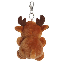 Palm Pals Cinnamon Reindeer Clip-On 10cm Soft Toy- Christmas Gift by Aurora World LTD