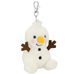 Palm Pals Twig Snowman Clip-On 10cm Soft Toy - Christmas Gift by Aurora World Ltd