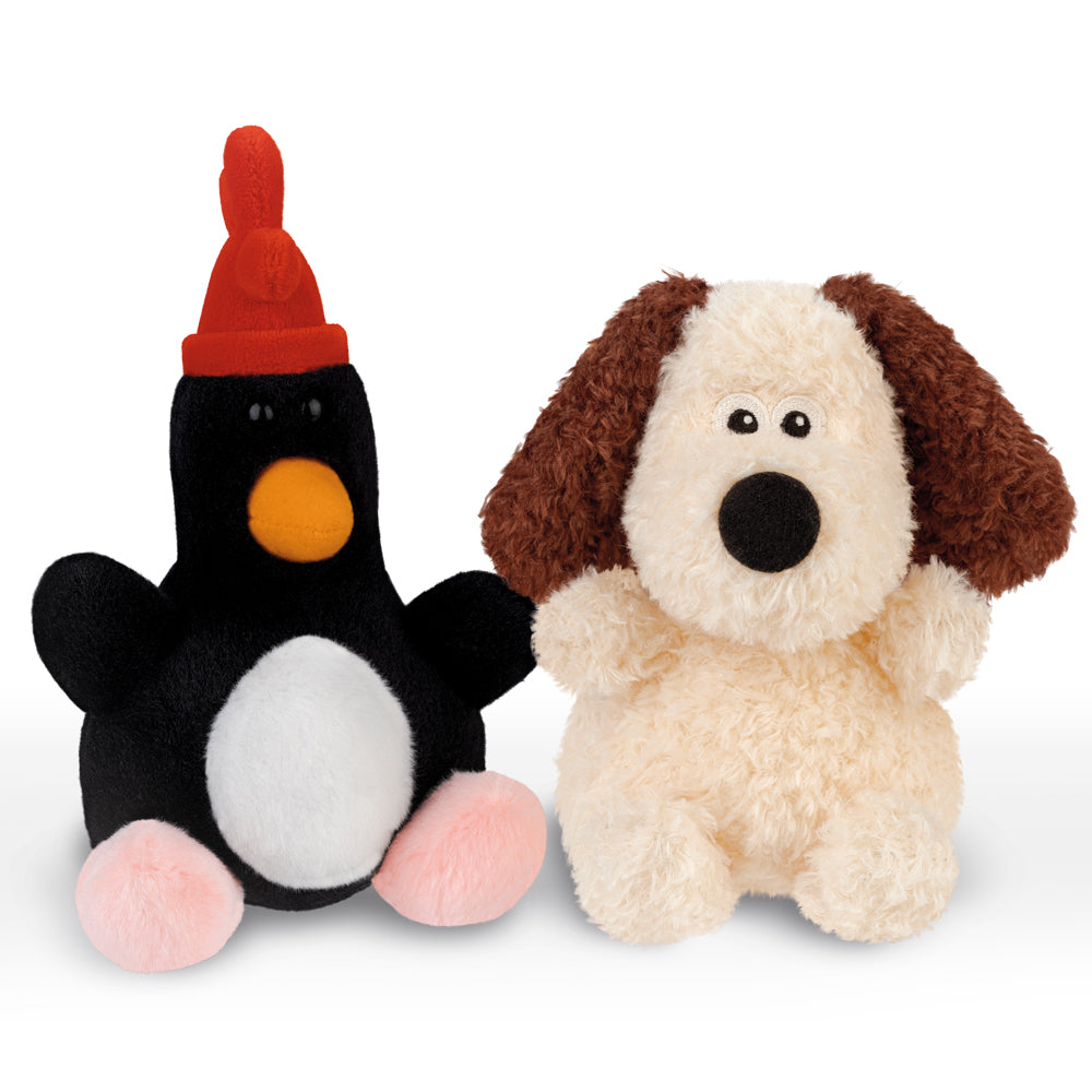 Gromit Palm Pals 13cm - Wallace & Gromit - Licensed Soft Toy by Aurora World LTD