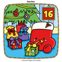 Palm Pals Festive Friends: An Advent Calendar Colouring Book