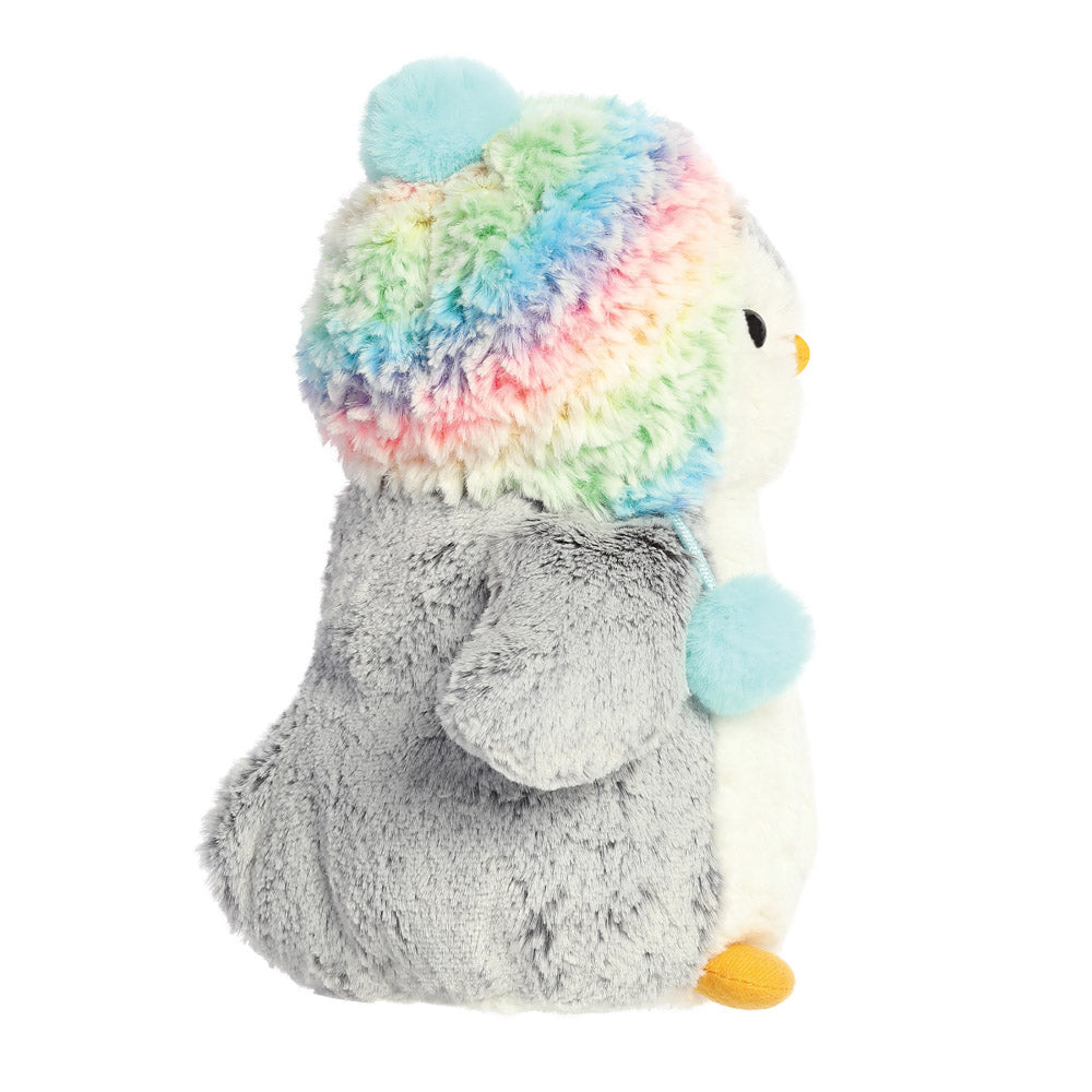PomPom Penguin Rainbow Hat Soft Toy - Aurora World LTD