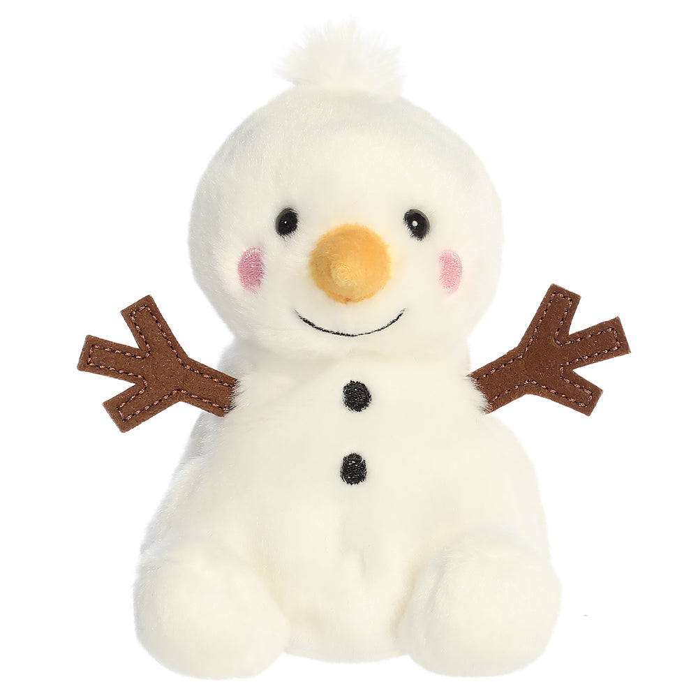 Palm Pals Twig Snowman 13cm- Christmas Gift - Collectable Soft Toy by Aurora World LTD