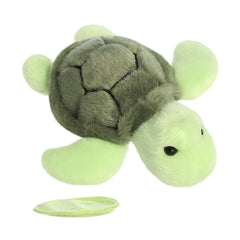 Saavy Sea Turtle Shoulderkins 16cm - Magnetic Shoulder Companion Plush toy - Aurora World LTD