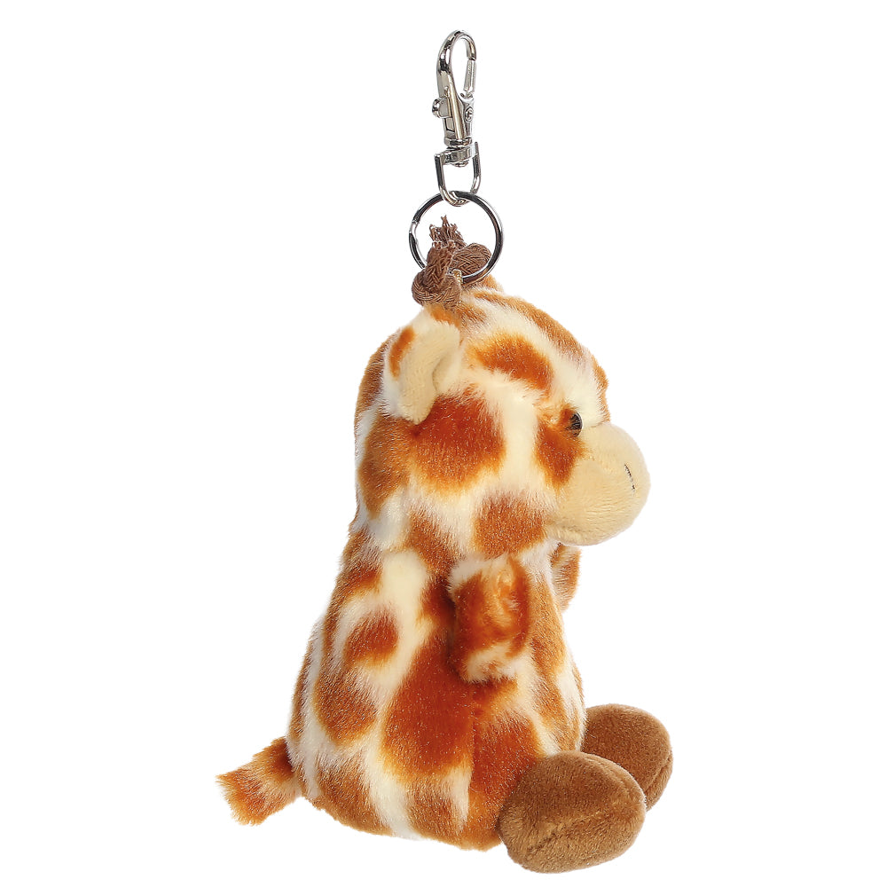 Palm Pals Safara Giraffe Plush Clip-On 10cm-Palm Pals by Aurora World LTD