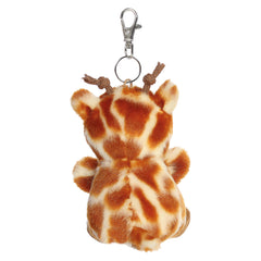 Palm Pals Safara Giraffe Plush Clip-On 10cm-Palm Pals by Aurora World LTD