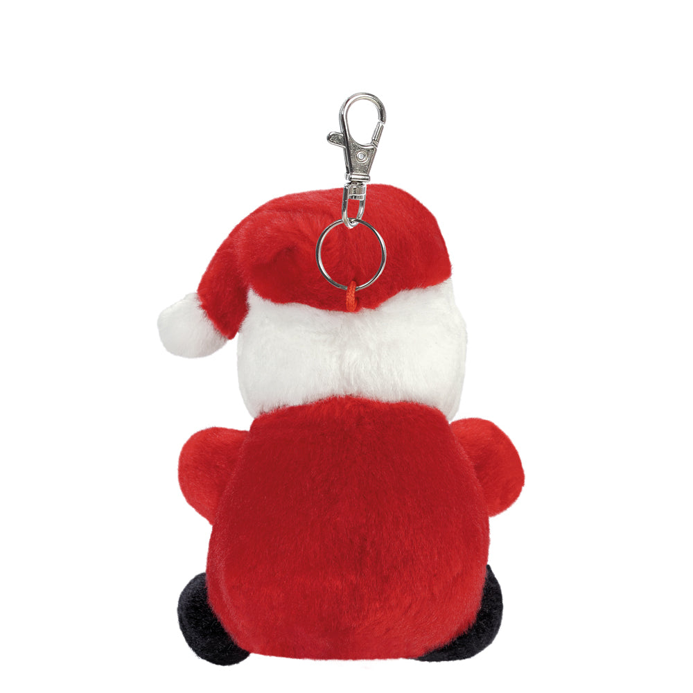 Palm Pals Santa Claus Clip-On 10cm Soft Toy- Christmas Gift by Aurora World LTD