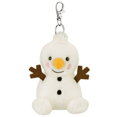 Palm Pals Twig Snowman Clip-On 10cm Soft Toy - Christmas Gift by Aurora World Ltd