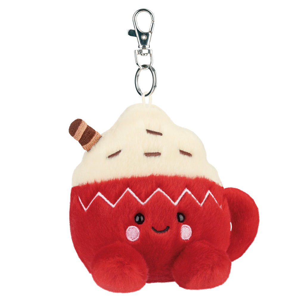 Palm Pals Cassia Hot Cocoa Clip-On 10cm Soft Toy-Christmas Gift by Aurora World LTD