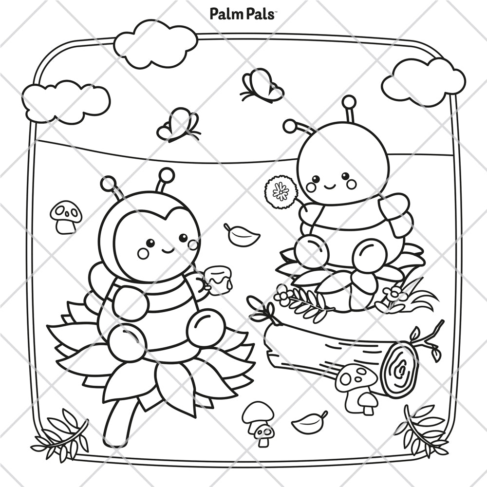 Palm Pals Best Friends: A Cute and Cosy Colouring Book by Aurora World LTD