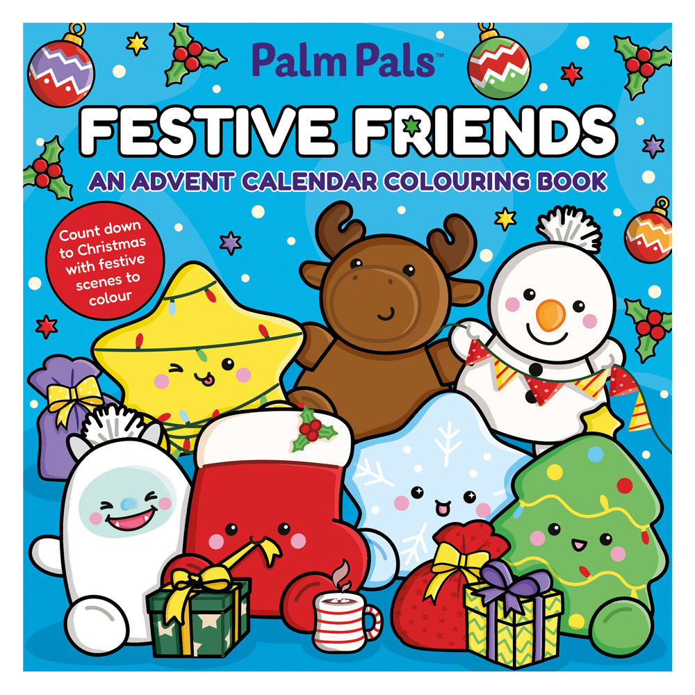 Palm Pals Festive Friends: An Advent Calendar Colouring Book