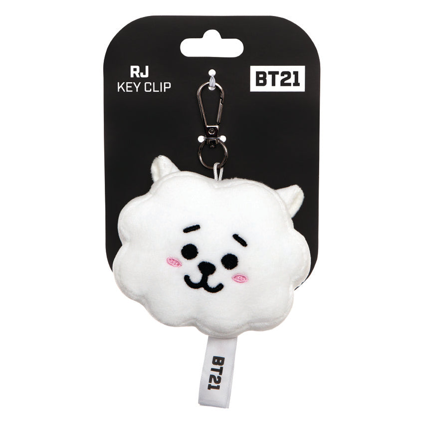 BT21, RJ Plush Key Clip, 4In - Aurora World LTD