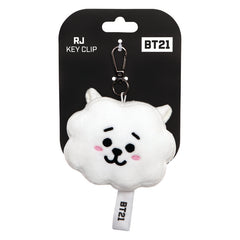 BT21, RJ Plush Key Clip, 4In - Aurora World LTD