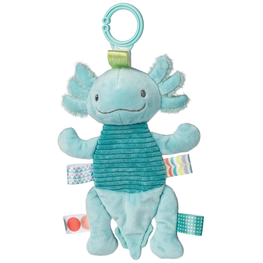 Mary Meyer Taggies Aqua Axolotl Baby Rattle Soft Toy - Aurora World Ltd