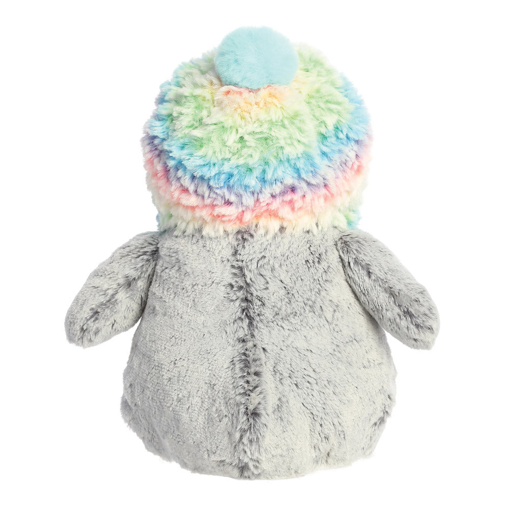 PomPom Penguin Rainbow Hat Soft Toy - Aurora World LTD 