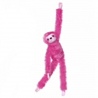 Hanging Sloth Pink 19In